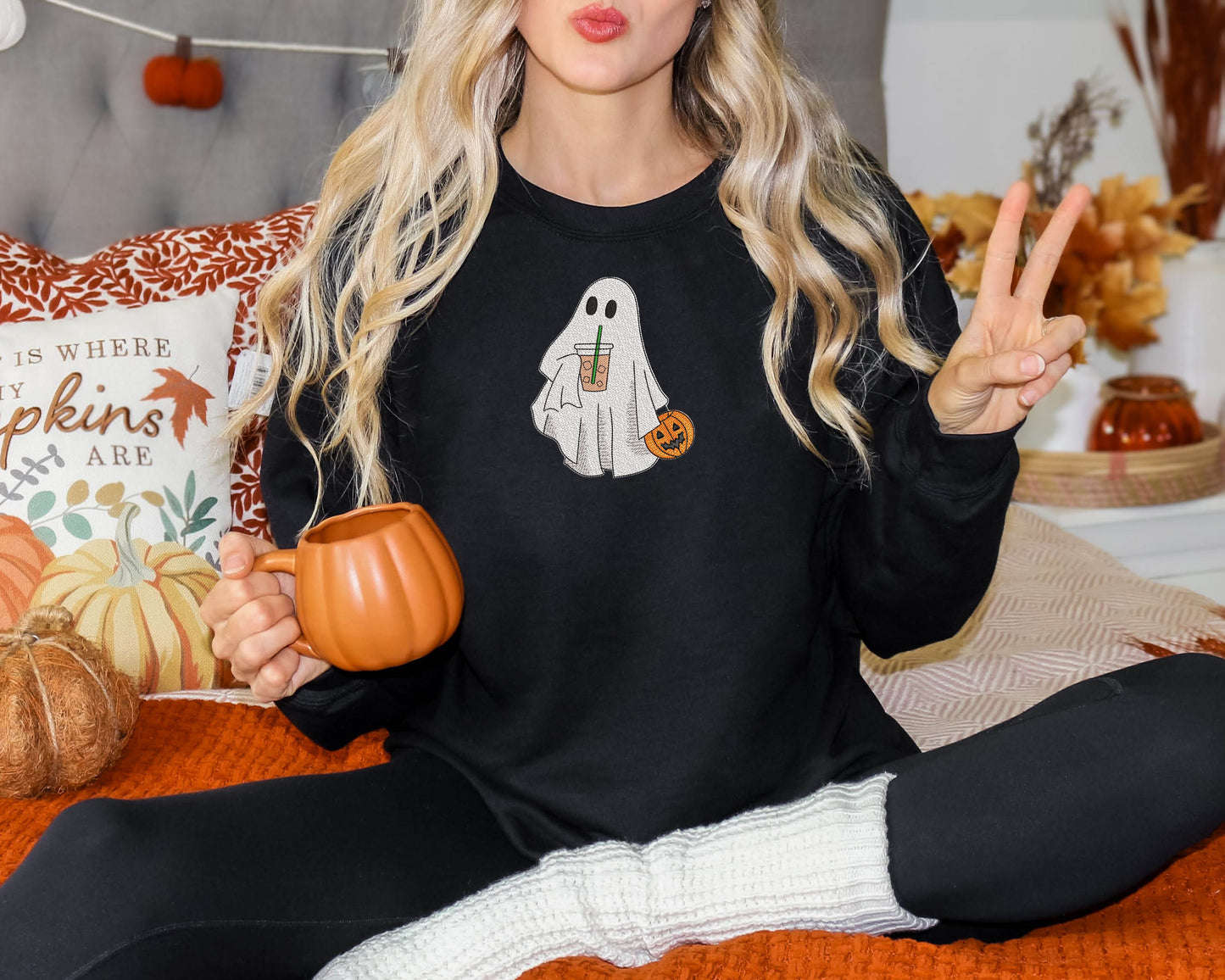 Iced Coffee Ghost Sweatshirt