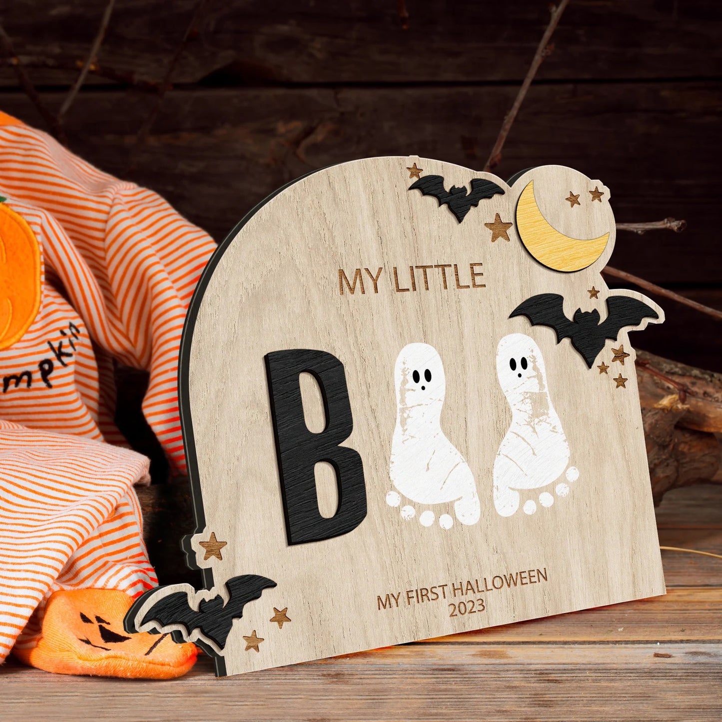 Baby's Personalized First Halloween Keepsake