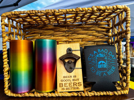 3D Printed Rainbow Seltzer Coolie
