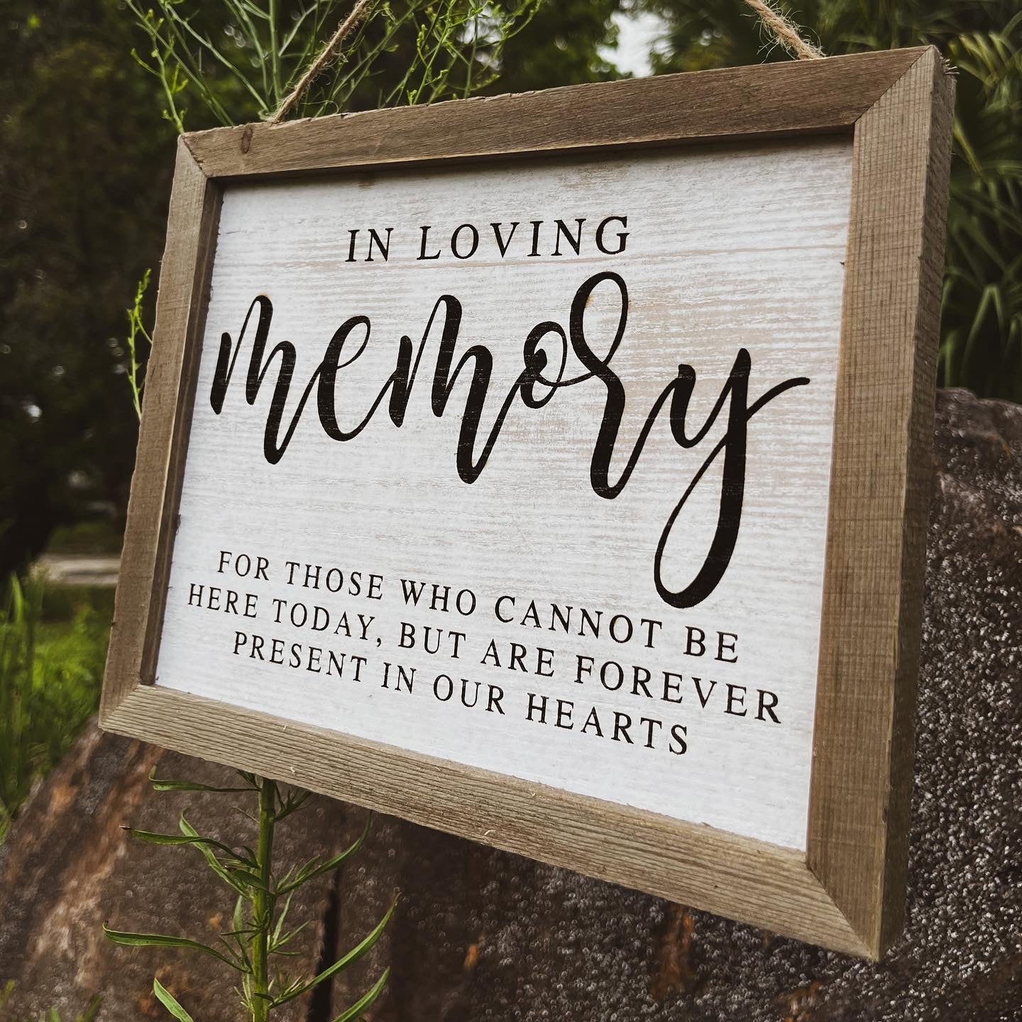 In Loving Memory Sign – Popcorn and Flamingos