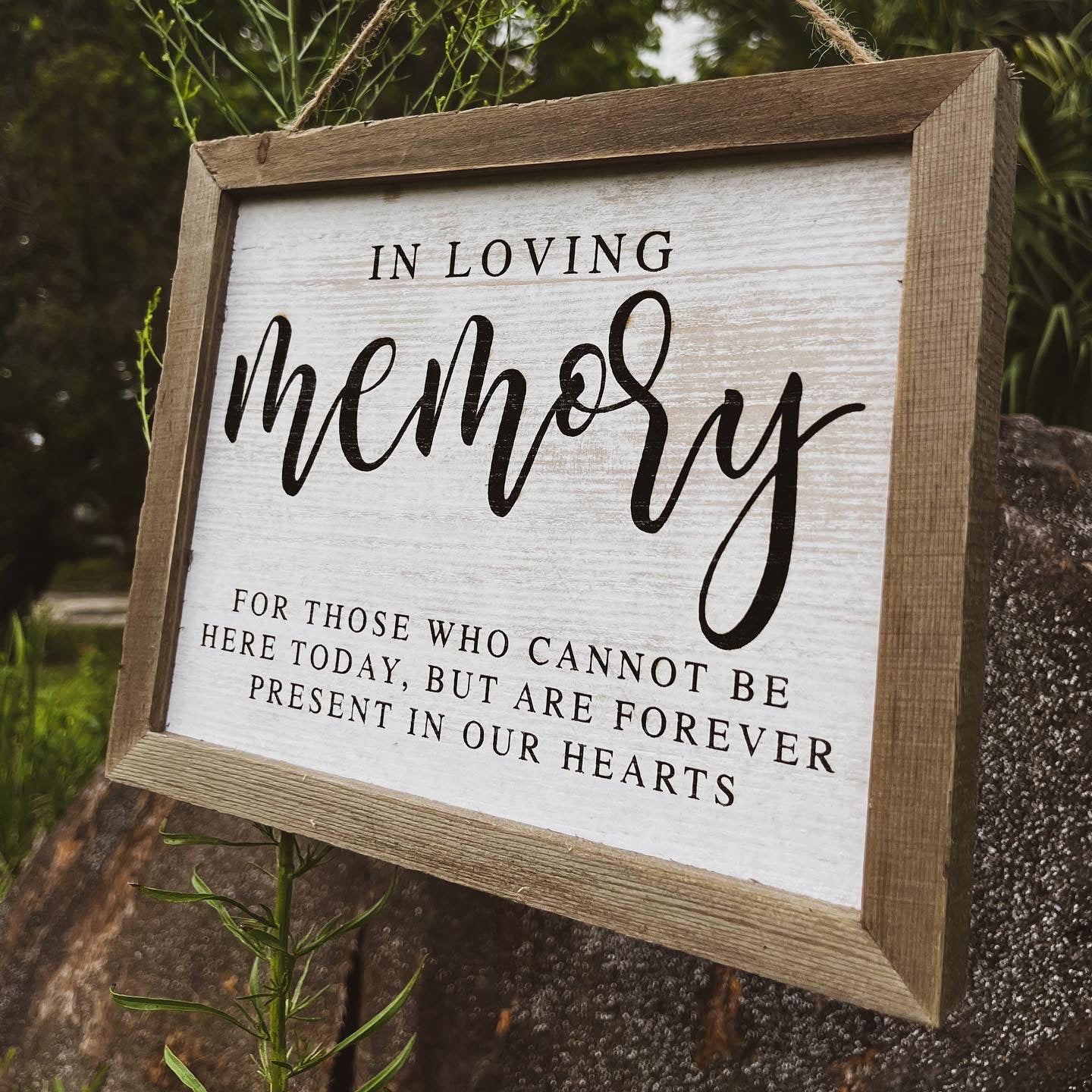 In Loving Memory Sign